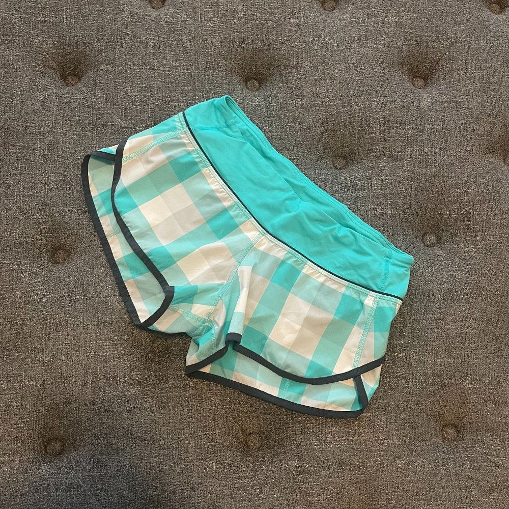 Lulu Lemon Plaid Active Shorts